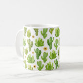 Mug Motif fluide cactus aquarelle (Devant gauche)
