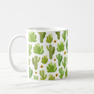 Mug Motif fluide cactus aquarelle