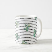 Mug Motif fluide cactus aquarelle (Devant droit)