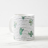 Mug Motif fluide cactus aquarelle (Devant gauche)