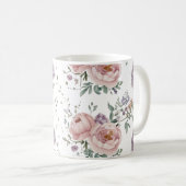 Mug Motif fluide floral (Devant droit)