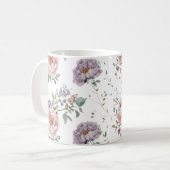 Mug Motif fluide floral (Devant gauche)