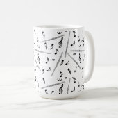 Mug Motif Flute Music Note (Devant droit)