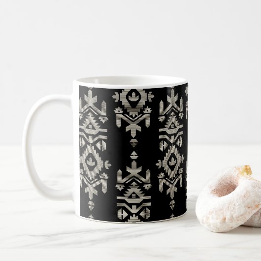 Mug Motif folklorique de l'impression Jamdani (Avec donut)
