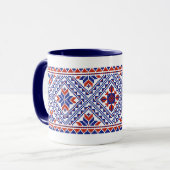 Mug Motif folklorique floral ukrainien (Devant gauche)
