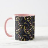 Mug Motif foncé de cactus de nuit d'été (Gauche)