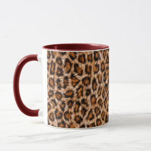 Mug Motif Fourrure Marron Chat Léopard Jaguar