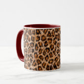 Mug Motif Fourrure Marron Chat Léopard Jaguar (Devant gauche)
