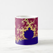 Mug Motif fractal en or bleu rouge mandelbrot (Centre)