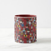 Mug Motif frais de chat de hippie (Centre)