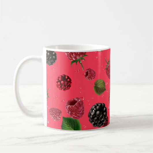 Mug Motif framboise (Gauche)