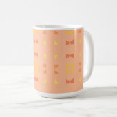 Mug Motif funky pêche jaune (Devant droit)