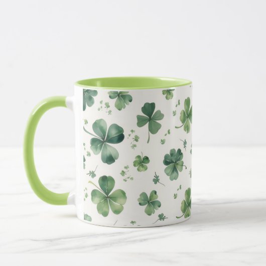 Mug Motif géant de la Saint-Patrick à l'aquarelle (Gauche)