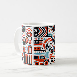 Mug Motif Génératif du 4 Juillet
