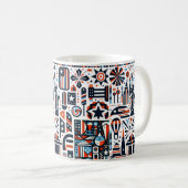 Mug Motif Génératif du 4 Juillet (Devant droit)