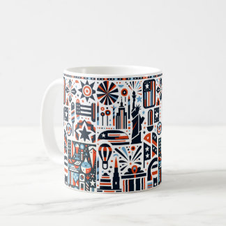 Mug Motif Génératif du 4 Juillet