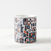 Mug Motif Génératif du 4 Juillet (Centre)