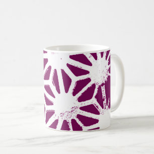 Mug Motif géométrique à baies et blanc
