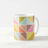Mug Motif géométrique à main colorée mignonne (Devant droit)