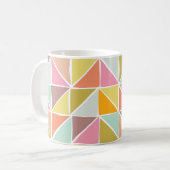 Mug Motif géométrique à main colorée mignonne (Devant gauche)