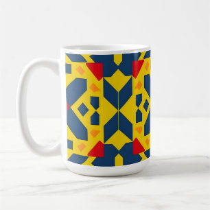 Mug Motif géométrique Abstrait aux couleurs vives