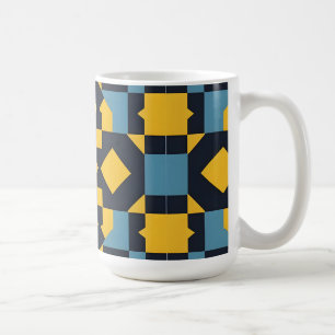 Mug Motif géométrique abstrait avec des couleurs vives
