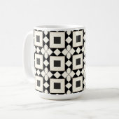 Mug Motif géométrique abstrait avec des tons rétro (Devant gauche)