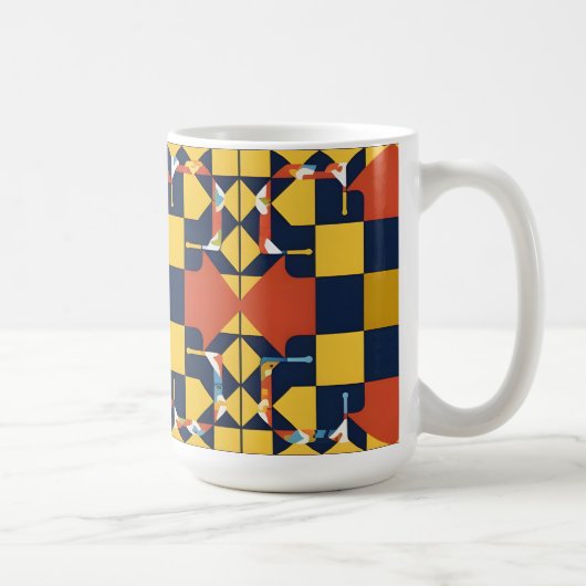 Mug Motif géométrique Abstrait avec flèches (Droite)