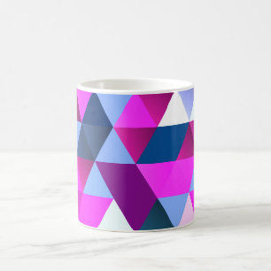 Mug Motif géométrique abstrait brillant