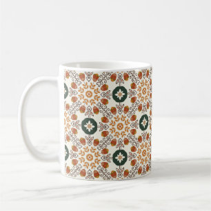 Mug Motif géométrique abstrait floral sans joint