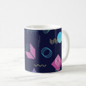 Mug motif géométrique Abstrait, formes de trait. (Devant droit)