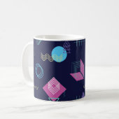 Mug motif géométrique Abstrait, formes de trait. (Devant gauche)