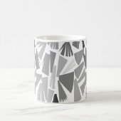 Mug Motif géométrique Abstrait gris moderne (Centre)