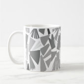 Mug Motif géométrique Abstrait gris moderne (Gauche)