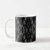 Mug Motif géométrique abstrait gris noir (Gauche)