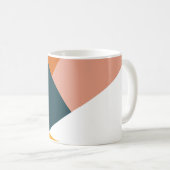 Mug Motif géométrique abstrait moderne de bloc de (Devant droit)