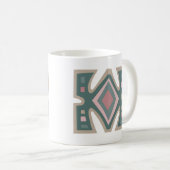 Mug motif géométrique africain Abstrait (Devant droit)