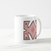 Mug motif géométrique africain Abstrait (Devant droit)