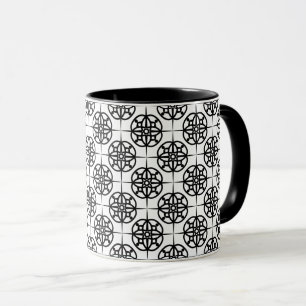 Mug Motif géométrique ambiance rétro chic