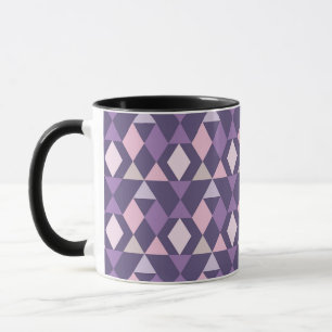 Mug Motif géométrique arabe pourpre