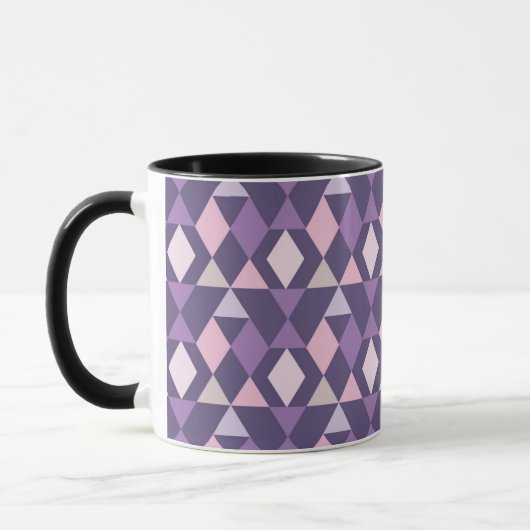Mug Motif géométrique arabe pourpre (Gauche)