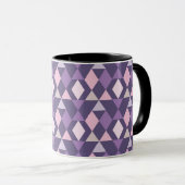 Mug Motif géométrique arabe pourpre (Devant droit)