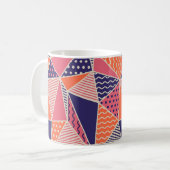 Mug Motif géométrique. Arrière - plan triangle Abstrai (Devant gauche)