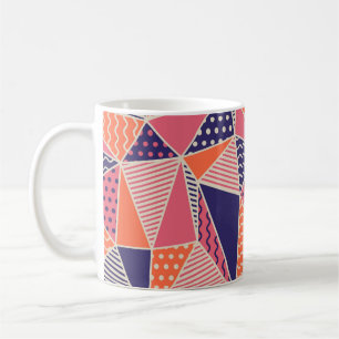 Mug Motif géométrique. Arrière - plan triangle Abstrai