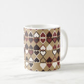 Mug Motif géométrique avec éléments colorés, abstrait  (Devant droit)