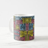 Mug Motif géométrique Bauhaus moderne (Devant gauche)