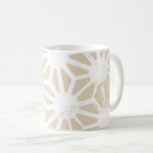 Mug Motif géométrique beige