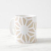 Mug Motif géométrique beige (Devant gauche)