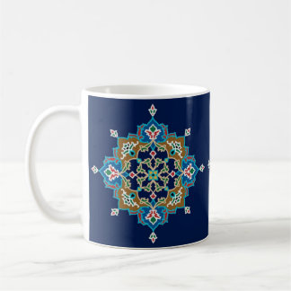 Mug Motif géométrique bleu marine