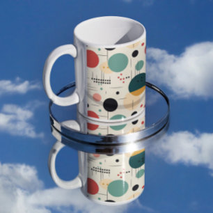 Mug Motif géométrique coloré du milieu du siècle